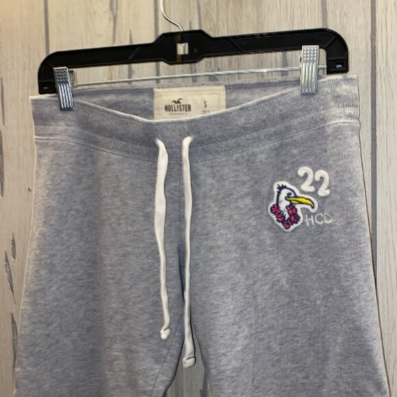 Vintage Y2K Hollister Gray Sweatpants Capri Small - Picture 3 of 8